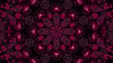 Soyut boya fırça mürekkep patlayabilir formanın düzgün kavramı simetrik desen süs dekoratif Kaleidoscope hareketi geometrik daire ve yıldız şekli