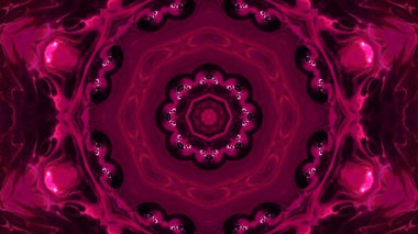 Soyut boya fırça mürekkep patlayabilir formanın düzgün kavramı simetrik desen süs dekoratif Kaleidoscope hareketi geometrik daire ve yıldız şekli