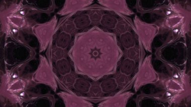 Soyut boya fırça mürekkep patlayabilir formanın düzgün kavramı simetrik desen süs dekoratif Kaleidoscope hareketi geometrik daire ve yıldız şekli