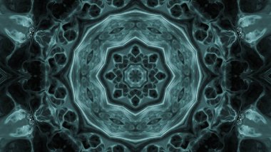 Soyut boya fırça mürekkep patlayabilir formanın düzgün kavramı simetrik desen süs dekoratif Kaleidoscope hareketi geometrik daire ve yıldız şekli