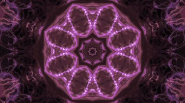 Soyut boya fırça mürekkep patlayabilir formanın düzgün kavramı simetrik desen süs dekoratif Kaleidoscope hareketi geometrik daire ve yıldız şekli