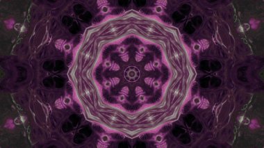 Soyut boya fırça mürekkep patlayabilir formanın düzgün kavramı simetrik desen süs dekoratif Kaleidoscope hareketi geometrik daire ve yıldız şekli