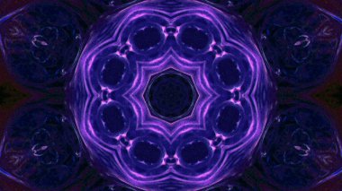 Soyut boya fırça mürekkep patlayabilir formanın düzgün kavramı simetrik desen süs dekoratif Kaleidoscope hareketi geometrik daire ve yıldız şekli