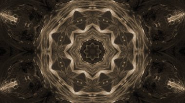 Soyut boya fırça mürekkep patlayabilir formanın düzgün kavramı simetrik desen süs dekoratif Kaleidoscope hareketi geometrik daire ve yıldız şekli