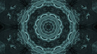 Soyut boya fırça mürekkep patlayabilir formanın düzgün kavramı simetrik desen süs dekoratif Kaleidoscope hareketi geometrik daire ve yıldız şekli