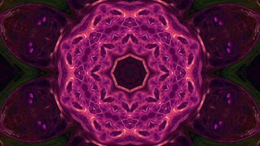 Soyut boya fırça mürekkep patlayabilir formanın düzgün kavramı simetrik desen süs dekoratif Kaleidoscope hareketi geometrik daire ve yıldız şekli