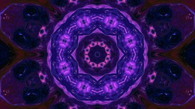 Soyut boya fırça mürekkep patlayabilir formanın düzgün kavramı simetrik desen süs dekoratif Kaleidoscope hareketi geometrik daire ve yıldız şekli