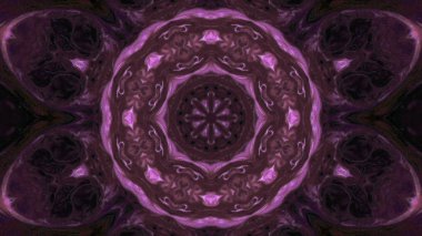 Soyut boya fırça mürekkep patlayabilir formanın düzgün kavramı simetrik desen süs dekoratif Kaleidoscope hareketi geometrik daire ve yıldız şekli