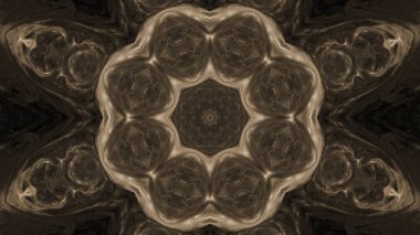 Soyut boya fırça mürekkep patlayabilir formanın düzgün kavramı simetrik desen süs dekoratif Kaleidoscope hareketi geometrik daire ve yıldız şekli