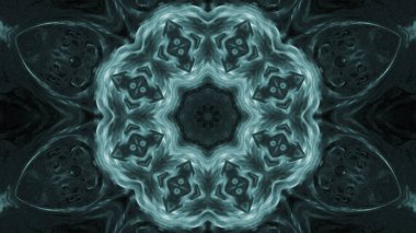 Soyut boya fırça mürekkep patlayabilir formanın düzgün kavramı simetrik desen süs dekoratif Kaleidoscope hareketi geometrik daire ve yıldız şekli