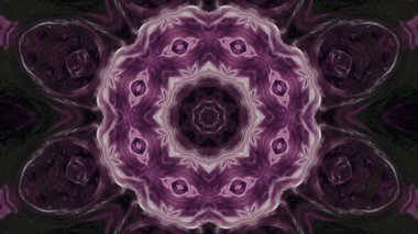 Soyut boya fırça mürekkep patlayabilir formanın düzgün kavramı simetrik desen süs dekoratif Kaleidoscope hareketi geometrik daire ve yıldız şekli