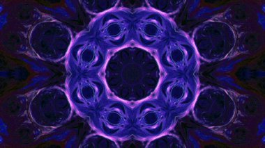 Soyut boya fırça mürekkep patlayabilir formanın düzgün kavramı simetrik desen süs dekoratif Kaleidoscope hareketi geometrik daire ve yıldız şekli