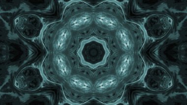 Soyut boya fırça mürekkep patlayabilir formanın düzgün kavramı simetrik desen süs dekoratif Kaleidoscope hareketi geometrik daire ve yıldız şekli