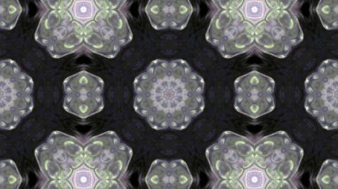 Soyut boya fırça mürekkep patlayabilir formanın düzgün kavramı simetrik desen süs dekoratif Kaleidoscope hareketi geometrik daire ve yıldız şekli