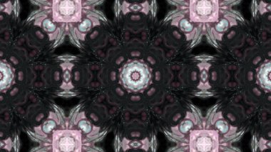 Soyut boya fırça mürekkep patlayabilir formanın düzgün kavramı simetrik desen süs dekoratif Kaleidoscope hareketi geometrik daire ve yıldız şekli