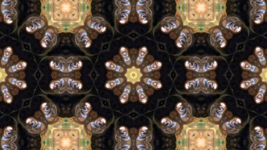 Soyut boya fırça mürekkep patlayabilir formanın düzgün kavramı simetrik desen süs dekoratif Kaleidoscope hareketi geometrik daire ve yıldız şekli