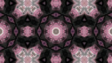 Soyut boya fırça mürekkep patlayabilir formanın düzgün kavramı simetrik desen süs dekoratif Kaleidoscope hareketi geometrik daire ve yıldız şekli