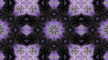 Soyut boya fırça mürekkep patlayabilir formanın düzgün kavramı simetrik desen süs dekoratif Kaleidoscope hareketi geometrik daire ve yıldız şekli