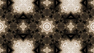 Soyut boya fırça mürekkep patlayabilir formanın düzgün kavramı simetrik desen süs dekoratif Kaleidoscope hareketi geometrik daire ve yıldız şekli