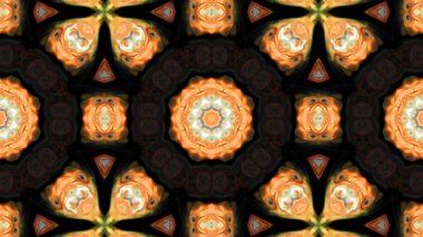 Soyut boya fırça mürekkep patlayabilir formanın düzgün kavramı simetrik desen süs dekoratif Kaleidoscope hareketi geometrik daire ve yıldız şekli