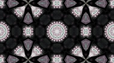 Soyut boya fırça mürekkep patlayabilir formanın düzgün kavramı simetrik desen süs dekoratif Kaleidoscope hareketi geometrik daire ve yıldız şekli