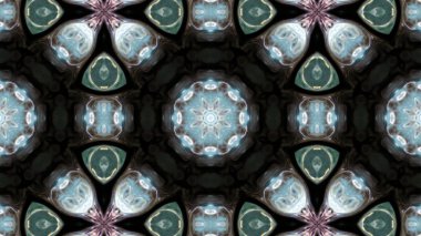 Soyut boya fırça mürekkep patlayabilir formanın düzgün kavramı simetrik desen süs dekoratif Kaleidoscope hareketi geometrik daire ve yıldız şekli