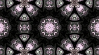 Soyut boya fırça mürekkep patlayabilir formanın düzgün kavramı simetrik desen süs dekoratif Kaleidoscope hareketi geometrik daire ve yıldız şekli