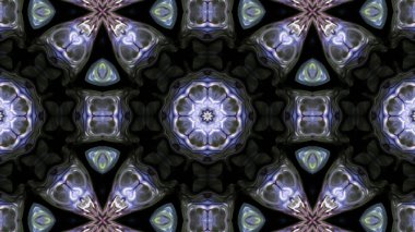 Soyut boya fırça mürekkep patlayabilir formanın düzgün kavramı simetrik desen süs dekoratif Kaleidoscope hareketi geometrik daire ve yıldız şekli