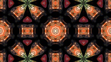 Soyut boya fırça mürekkep patlayabilir formanın düzgün kavramı simetrik desen süs dekoratif Kaleidoscope hareketi geometrik daire ve yıldız şekli