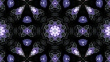 Soyut boya fırça mürekkep patlayabilir formanın düzgün kavramı simetrik desen süs dekoratif Kaleidoscope hareketi geometrik daire ve yıldız şekli