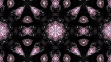 Soyut boya fırça mürekkep patlayabilir formanın düzgün kavramı simetrik desen süs dekoratif Kaleidoscope hareketi geometrik daire ve yıldız şekli