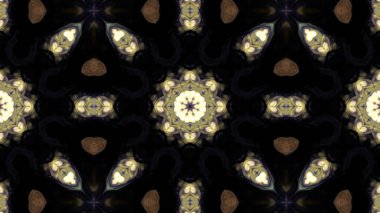 Soyut boya fırça mürekkep patlayabilir formanın düzgün kavramı simetrik desen süs dekoratif Kaleidoscope hareketi geometrik daire ve yıldız şekli