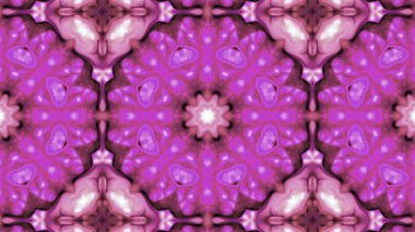 Soyut boya fırça mürekkep patlayabilir formanın düzgün kavramı simetrik desen süs dekoratif Kaleidoscope hareketi geometrik daire ve yıldız şekli