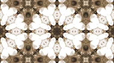 Soyut boya fırça mürekkep patlayabilir formanın düzgün kavramı simetrik desen süs dekoratif Kaleidoscope hareketi geometrik daire ve yıldız şekli