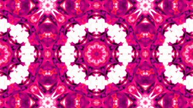 Soyut boya fırça mürekkep patlayabilir formanın düzgün kavramı simetrik desen süs dekoratif Kaleidoscope hareketi geometrik daire ve yıldız şekli