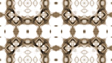 Soyut boya fırça mürekkep patlayabilir formanın düzgün kavramı simetrik desen süs dekoratif Kaleidoscope hareketi geometrik daire ve yıldız şekli