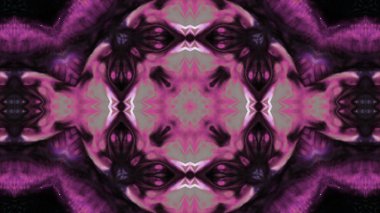 Soyut boya fırça mürekkep patlayabilir formanın düzgün kavramı simetrik desen süs dekoratif Kaleidoscope hareketi geometrik daire ve yıldız şekli