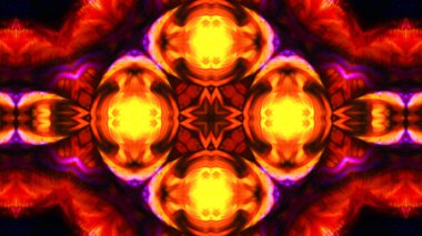 Soyut boya fırça mürekkep patlayabilir formanın düzgün kavramı simetrik desen süs dekoratif Kaleidoscope hareketi geometrik daire ve yıldız şekli