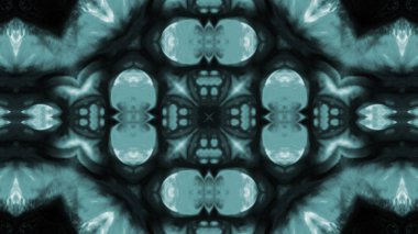 Soyut boya fırça mürekkep patlayabilir formanın düzgün kavramı simetrik desen süs dekoratif Kaleidoscope hareketi geometrik daire ve yıldız şekli