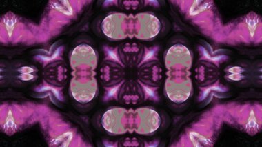 Soyut boya fırça mürekkep patlayabilir formanın düzgün kavramı simetrik desen süs dekoratif Kaleidoscope hareketi geometrik daire ve yıldız şekli