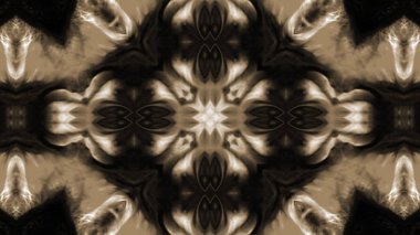 Soyut boya fırça mürekkep patlayabilir formanın düzgün kavramı simetrik desen süs dekoratif Kaleidoscope hareketi geometrik daire ve yıldız şekli