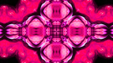 Soyut boya fırça mürekkep patlayabilir formanın düzgün kavramı simetrik desen süs dekoratif Kaleidoscope hareketi geometrik daire ve yıldız şekli