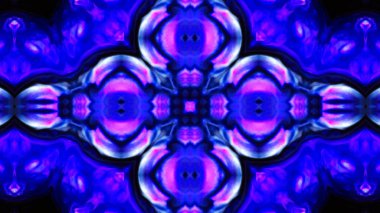 Soyut boya fırça mürekkep patlayabilir formanın düzgün kavramı simetrik desen süs dekoratif Kaleidoscope hareketi geometrik daire ve yıldız şekli