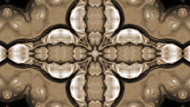 Soyut boya fırça mürekkep patlayabilir formanın düzgün kavramı simetrik desen süs dekoratif Kaleidoscope hareketi geometrik daire ve yıldız şekli