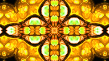 Soyut boya fırça mürekkep patlayabilir formanın düzgün kavramı simetrik desen süs dekoratif Kaleidoscope hareketi geometrik daire ve yıldız şekli