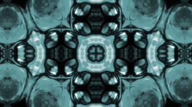 Soyut boya fırça mürekkep patlayabilir formanın düzgün kavramı simetrik desen süs dekoratif Kaleidoscope hareketi geometrik daire ve yıldız şekli