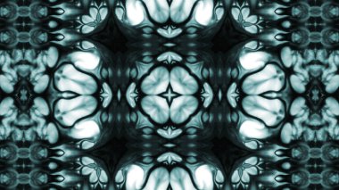 Soyut boya fırça mürekkep patlayabilir formanın düzgün kavramı simetrik desen süs dekoratif Kaleidoscope hareketi geometrik daire ve yıldız şekli