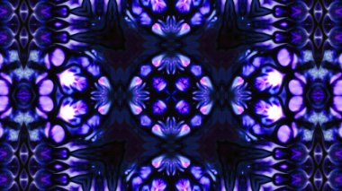 Soyut boya fırça mürekkep patlayabilir formanın düzgün kavramı simetrik desen süs dekoratif Kaleidoscope hareketi geometrik daire ve yıldız şekli