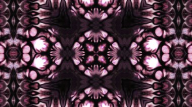 Soyut boya fırça mürekkep patlayabilir formanın düzgün kavramı simetrik desen süs dekoratif Kaleidoscope hareketi geometrik daire ve yıldız şekli