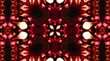 Soyut boya fırça mürekkep patlayabilir formanın düzgün kavramı simetrik desen süs dekoratif Kaleidoscope hareketi geometrik daire ve yıldız şekli